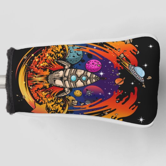 Couvre-club De Golf Exploser le vaisseau spatial (Devant)