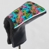 Couvre-club De Golf Explosion de couleur de néon éclaboussé (Devant 3/4)
