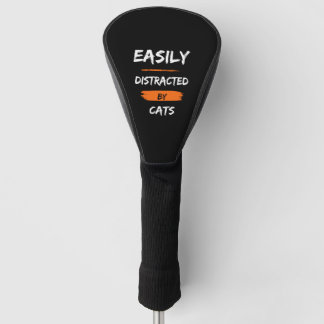 Couvre-club De Golf facilement distrait par les chats