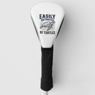 Couvre-club De Golf Facilement Distrait Par Les Tortues Design De T-Sh