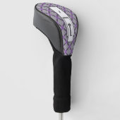Couvre-club De Golf Faded Circle Grid par Kenneth Yoncich (Incliné)