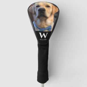 Couvre-club De Golf Family Pet Dog Photo Nom du monogramme