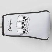 Couvre-club De Golf Fantasy Art Skull Design (Devant)