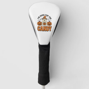 Couvre-club De Golf Fantôme d'Halloween ici pour les bonbons Mignon Vi