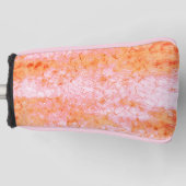 Couvre-club De Golf Faux cuir saumon, blanc cassé (Devant)