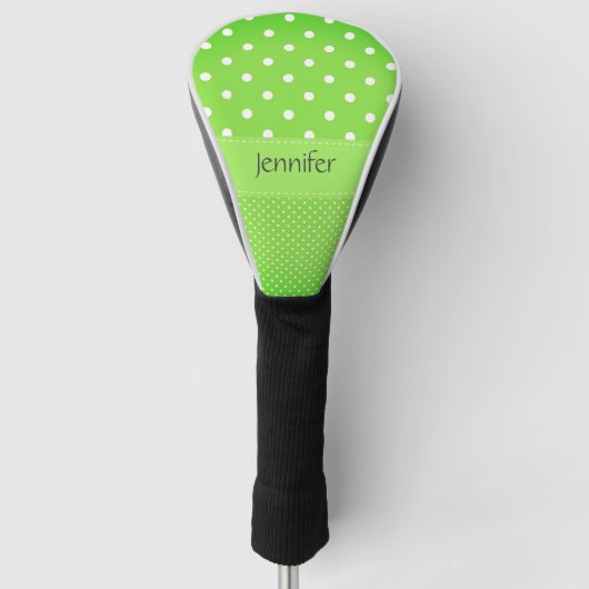 Couvre-club De Golf Femmes Lime Green Custom  (Devant)
