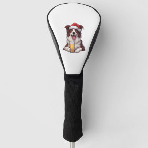 Couvre-club De Golf Festive Furry Grin Border Collie's Christmas Delig