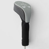 Couvre-club De Golf Fête de Naissance de Golf Monogramme Initiales (Incliné)