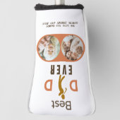 Couvre-club De Golf Fête des pères de collage photo du meilleur papa (Tourné à 90°)