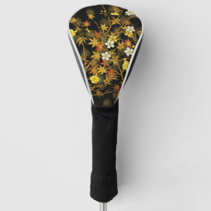 Couvre-club De Golf Feuilles d'automne japonaises Antique botanique