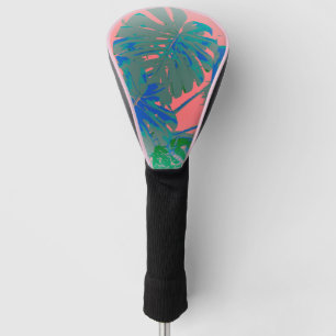 Couvre-club De Golf Feuilles de Monstera Tropical