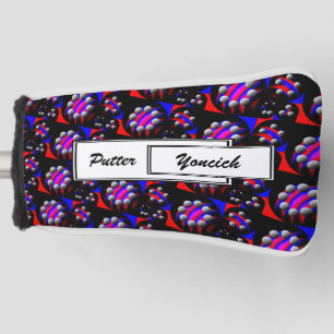 Couvre-club De Golf Fibonacci 'Fish Black' par Kenneth Yoncich