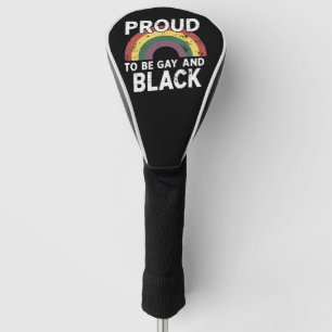 Couvre-club De Golf Fier d'être gay et mois de la fierté noire 2025