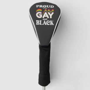 Couvre-club De Golf Fier d'être gay et noir Fierté LGBT