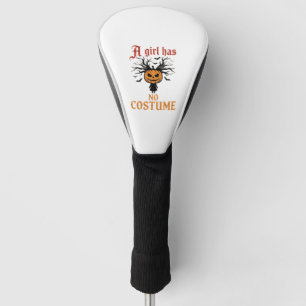Couvre-club De Golf Fille d'Halloween n'a pas de costume de citrouille