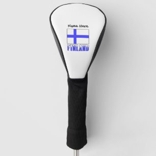 Couvre-club De Golf Finland and Finnish Flag with Your Name