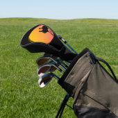 Couvre-club De Golf Flamants roses couchés de soleil (In Situ)