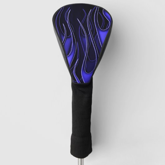 Couvre-club De Golf Flames bleues (Devant)