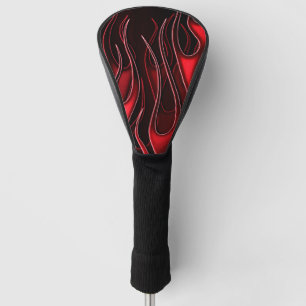 Couvre-club De Golf Flammes rouges