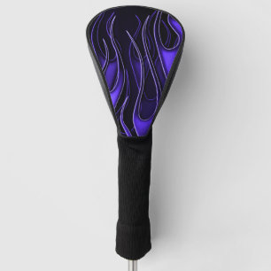 Couvre-club De Golf Flammes violettes