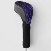Couvre-club De Golf Flammes violettes (Incliné)