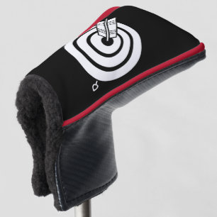 Couvre-club De Golf Flèche frappant la cible ronde Golf Head Covers