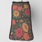 Couvre-club De Golf fleur (Tourné à 90°)