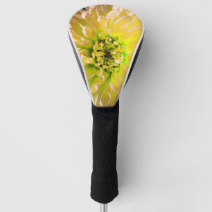 Couvre-club De Golf Fleur Dahlia Jaune