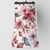 Couvre-club De Golf Fleur de cerise (Tourné à 90°)