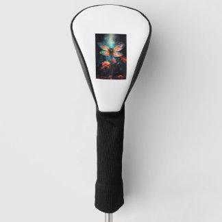 Couvre-club De Golf Fleur de libellules - Verre tendu