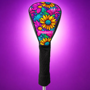 Couvre-club De Golf Fleur de Pissenlit d'Art Pop Néo Personnalisée