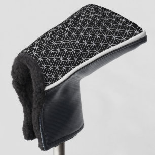 Couvre-club De Golf Fleur de vie - motif sans soudure - argent