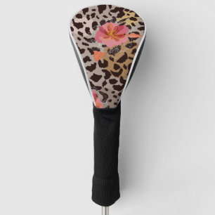 Couvre-club De Golf Fleur florissante sur la peau des animaux