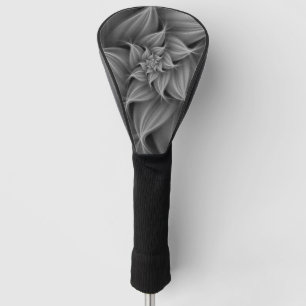Couvre-club De Golf Fleur Gris Awesome Fractale