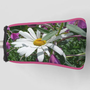 Couvre-club De Golf Fleur sauvage Daisy et Fireweed