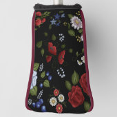 Couvre-club De Golf Fleurs (Tourné à 90°)