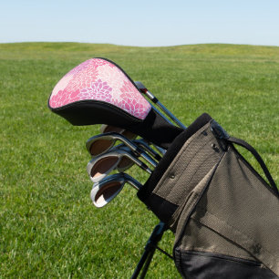 Couvre-club De Golf Fleurs Dahlia, Motif De Fleurs, Dahlia Rose