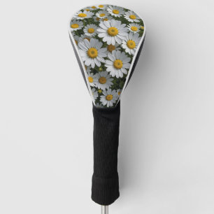 Couvre-club De Golf Fleurs de couvre-feu blanches