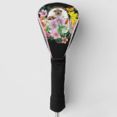Couvre-club De Golf Fleurs de hérisson mignonnes (Devant)