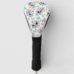 Couvre-club De Golf Fleurs de printemps colorées motif