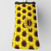 Couvre-club De Golf Fleurs de soleil (Tourné à 90°)