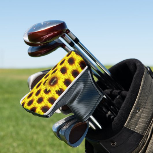 Couvre-club De Golf Fleurs de soleil (In Situ)