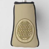 Couvre-club De Golf FLEURS DE VIE - Symbole de géométrie sacrée Art 2 (Tourné à 90°)