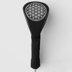 Couvre-club De Golf FLEURS DE VIE - Symbole de géométrie sacrée plan 2