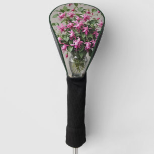 Couvre-club De Golf Fleurs Fuchsias dans le vase