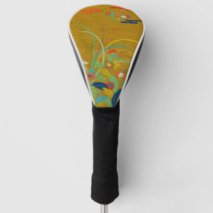 Couvre-club De Golf Fleurs Japonaises Vintage G.A. Audsley
