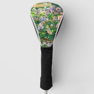 Couvre-club De Golf Fleurs jolies vintages Illustration Fleurs blanche
