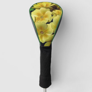 Couvre-club De Golf Fleurs printanières de Primrose Jaune près