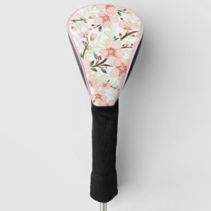Couvre-club De Golf Fleurs roses