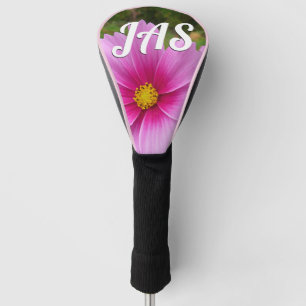 Couvre-club De Golf Fleurs sauvages de cosmos rose